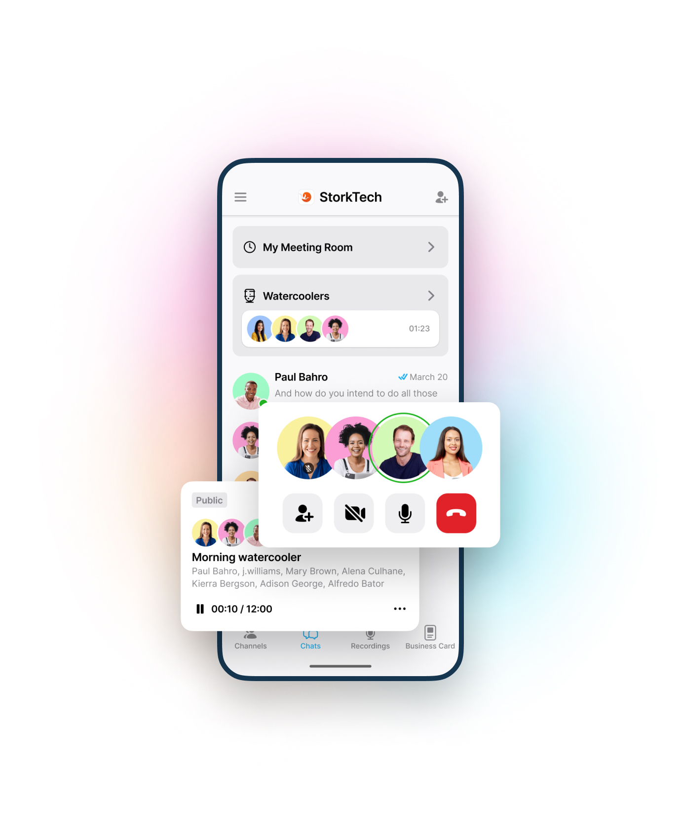 Stork ios user interface